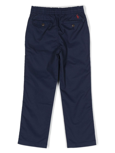 Shop Ralph Lauren Straight-leg Trousers In Blue