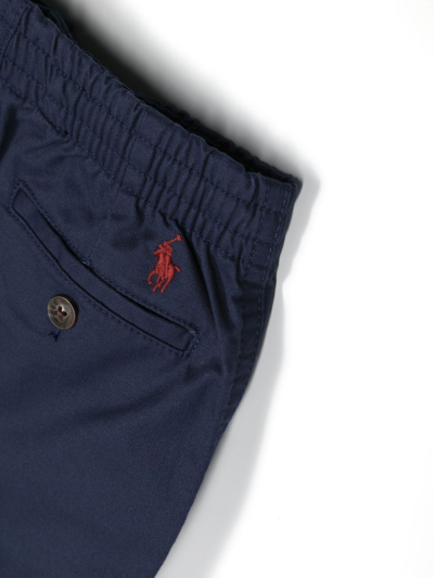 Shop Ralph Lauren Straight-leg Trousers In Blue