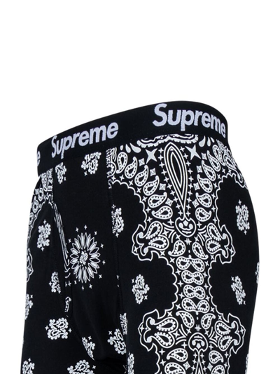 Supreme X Hanes Bandana-print Boxers In Black | ModeSens