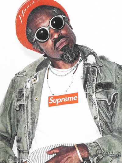 Shop Supreme Andre 3000 T-shirt In Grey