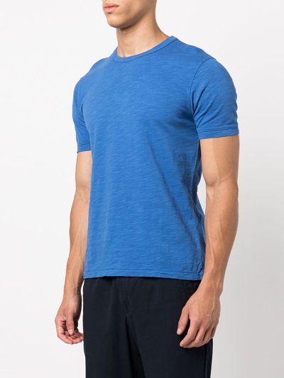 Shop Alex Mill Slub Cotton T-shirt In Washed Cobalt