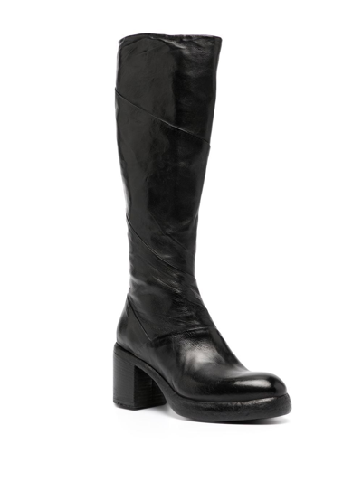 Madison.maison Knee-length Block-heel 80mm Boots In Black