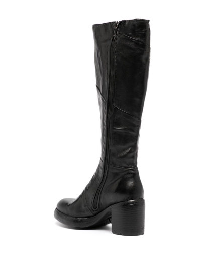 Shop Madison.maison Knee-length Block-heel 80mm Boots In Black