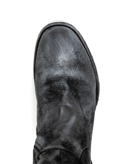 Madison.maison Laminated Metallic-finish 60mm Ankle Boots In Silver