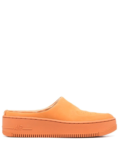 Shop Nike Air Force 1 Lover Xx Slippers In Orange