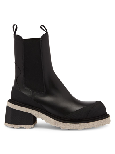 Shop Off-white Women's Sponge Chelsea Boots In Black Sand
