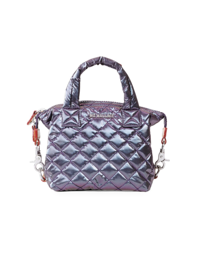 Shop Mz Wallace Women's Micro Sutton Quilted Nylon Tote In Gemstone