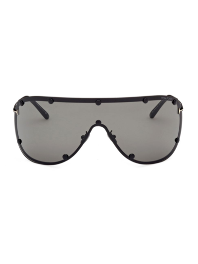 Shop Tom Ford Kyler Pilot Sunglasses In Black Smoke