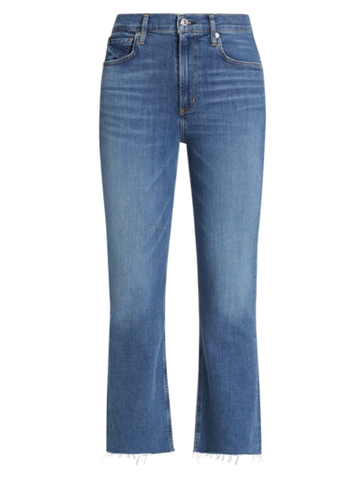 Shop Citizens Of Humanity Women's Isola Ankle-crop Bootcut Jeans In Blue