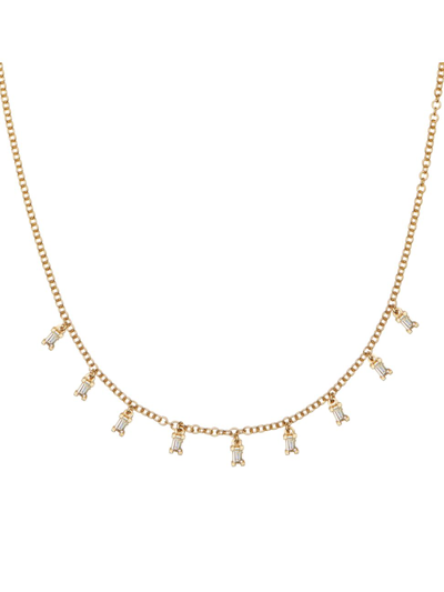 Shop Ileana Makri Women's 18k Yellow Gold & 0.43 Tcw Diamond Necklace