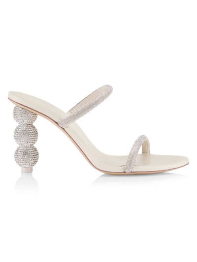 Shop Cult Gaia Women's Envi Embellished Sphere-heel Sandals In Off White