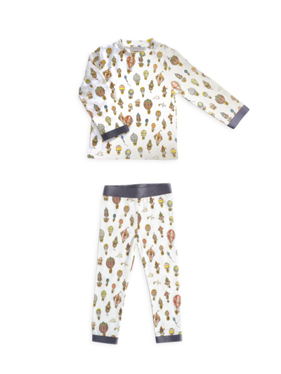 Shop Atelier Choux Baby's & Little Kid's 2-piece Hot Air Balloon Pajama Set In Neutral