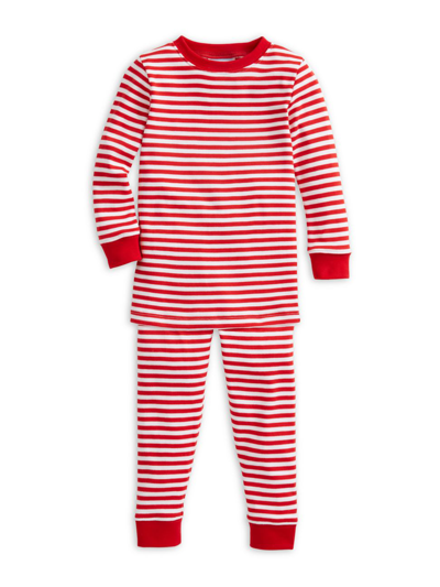 Shop Bella Bliss Baby's, Little Boy's & Boy's Stripe Cotton Pajamas In Red White