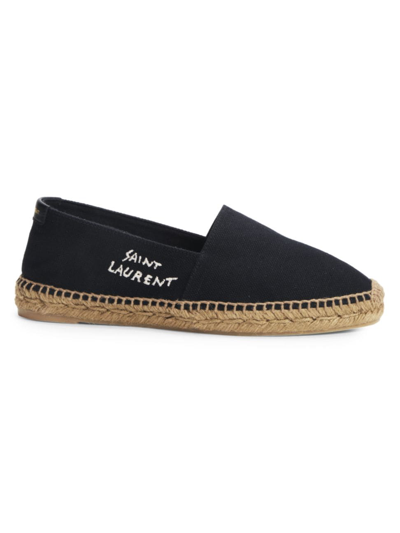 Shop Saint Laurent Women's Signature Espadrilles In Black