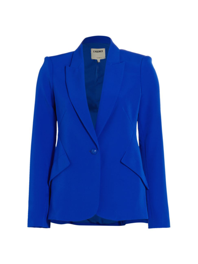 Shop L Agence Women's Chamberlain Tailored Blazer In Pop Blue