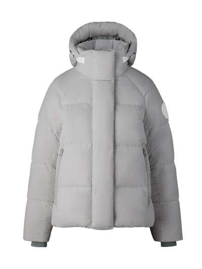Shop Canada Goose Women's Junction Padded Parka In Moonstone Grey