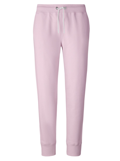 Shop Canada Goose Women's Muskoka Terry Cotton Sweatpants In Sunset Pink