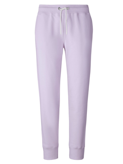 Shop Canada Goose Women's Muskoka Terry Cotton Sweatpants In Lilac Tint
