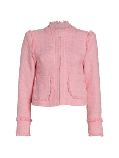 Shop Cinq À Sept Women's Keegan Tweed Jacket In Apple Blossom