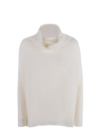 Shop Base Milano Sweater  In Bianco