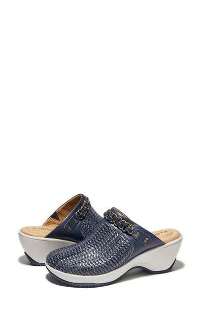 Shop Halsa Footwear Chloe Clog In Navy