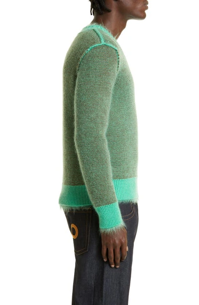 Shop Craig Green Reversible Brushed Sweater In Brown/ Mint