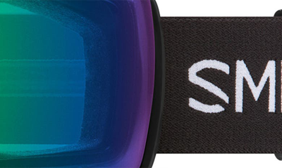 Shop Smith Skyline Xl 165mm Chromapop™ Snow Goggles In Black / Chromapop Green Mirror