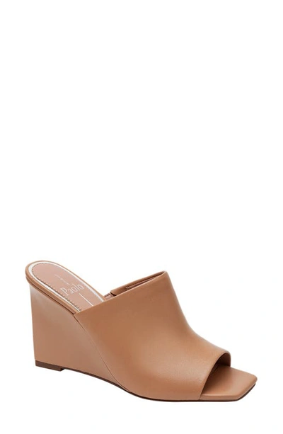 Linea Paolo Glitz Wedge Slide Sandal In Desert