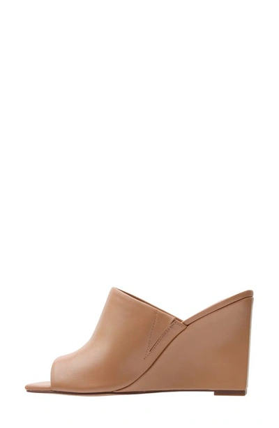 Linea Paolo Glitz Wedge Slide Sandal In Desert