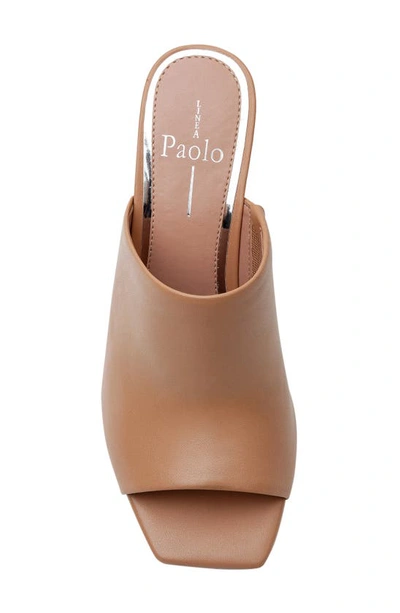 Linea Paolo Glitz Wedge Slide Sandal In Desert