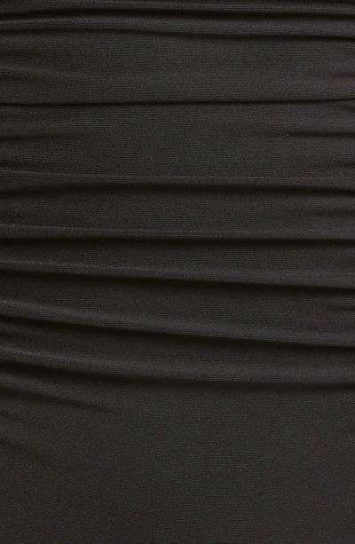 Becca Color Code Ruched High Waist Bikini Bottoms In Black