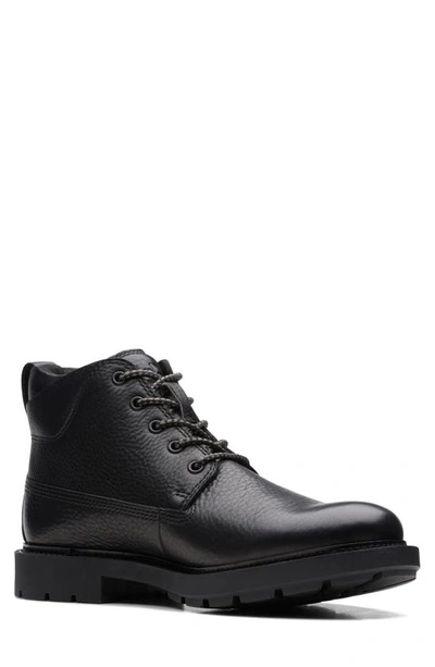 Shop Clarks Craftdale 2 Boot In Black Leather