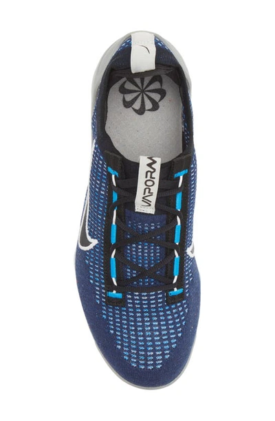 Shop Nike Air Vapormax 2021 Fk Sneaker In Midnight Navy/ Black/ Blue