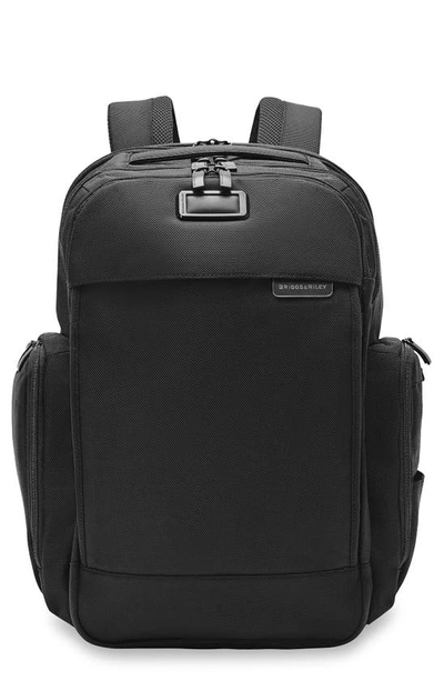 Shop Briggs & Riley Baseline Traveler Backpack In Black