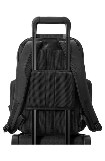 Shop Briggs & Riley Baseline Traveler Backpack In Black