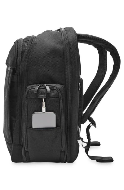 Shop Briggs & Riley Baseline Traveler Backpack In Black