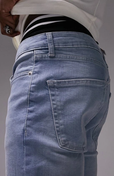 Shop Topman Mason Skinny Fit Jeans In Light Blue