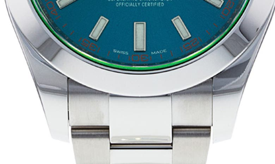 Shop Watchfinder & Co. Rolex  Milgauss Oyster Perpetual Braclet Watch, 40mm In Steel