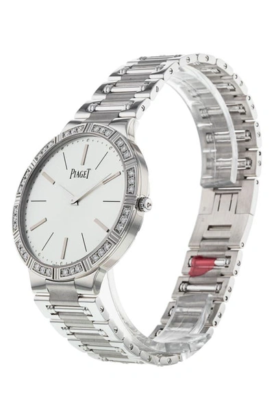 Shop Watchfinder & Co. Piaget Dancer  Bracelet Watch, 38mm In White Gold Set With Diamonds