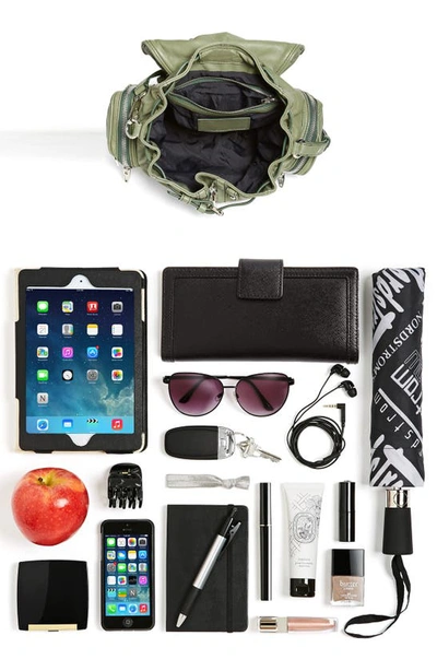 Shop Alexander Wang 'mini Marti' Leather Backpack In Black Slvr Hrdr