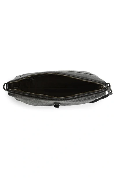 Rebecca Minkoff Darren Zip Leather Crossbody Bag In Black