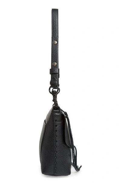Rebecca Minkoff Darren Zip Leather Crossbody Bag In Black