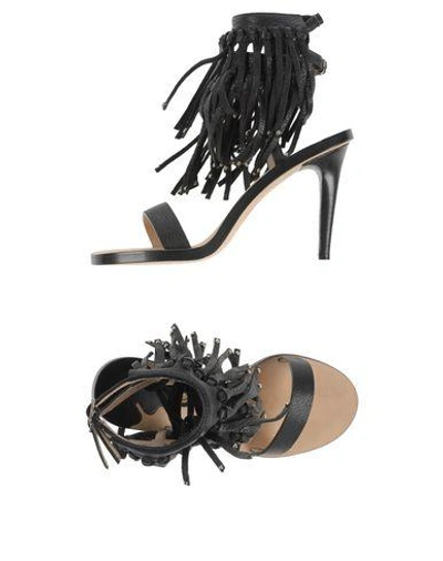 Shop By Malene Birger Sandals In Black