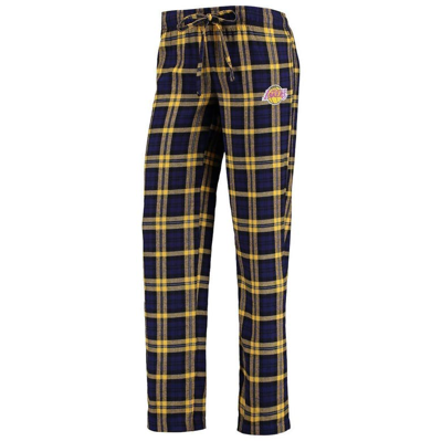 Shop Concepts Sport Purple/gold Los Angeles Lakers Lodge T-shirt And Pants Sleep Set