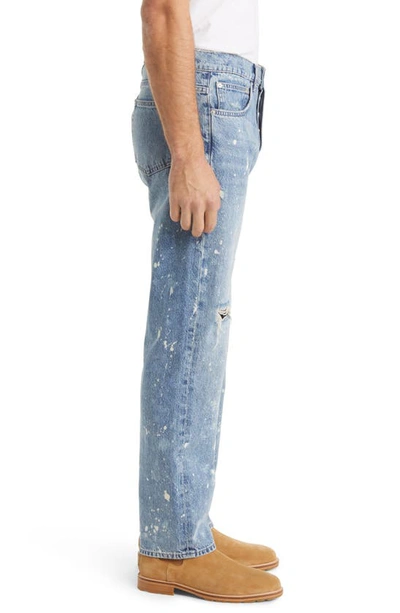 Shop Frame The Straight Leg Jeans In Sunray Rips