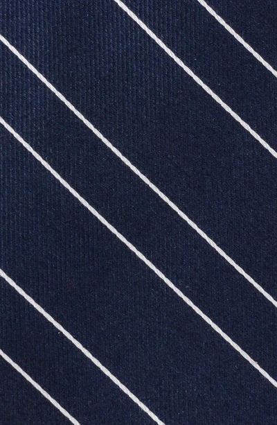 Cufflinks, Inc Classi Stripe Silk Tie In Navy