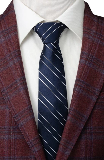 Shop Cufflinks, Inc . Classi Stripe Silk Tie In Navy