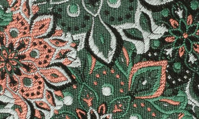 Shop Cufflinks, Inc . Kaleidoscope Floral Silk Tie In Green/black