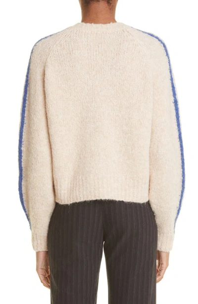 Shop Paloma Wool Grand Slam Side Stripe Sweater In Ecru