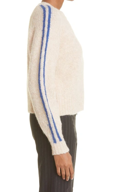 Shop Paloma Wool Grand Slam Side Stripe Sweater In Ecru